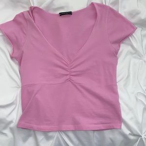 brandy melville bubblegum pink gina top